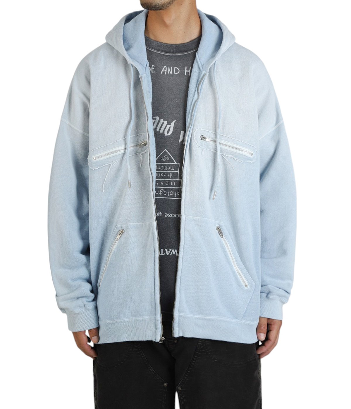 5-Zip Vintage Dyed Hoodie | DAIRIKU(ダイリク) / トップス パーカー 5-Zip Vintage Dyed Hoodie | DAIRIKU(ダイリク) / トップス パーカー
