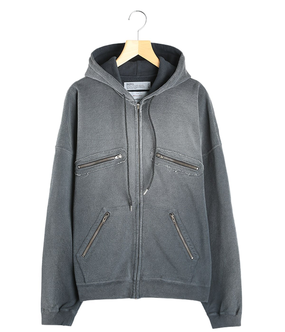 5-Zip Vintage Dyed Hoodie | DAIRIKU(ダイリク) / トップス