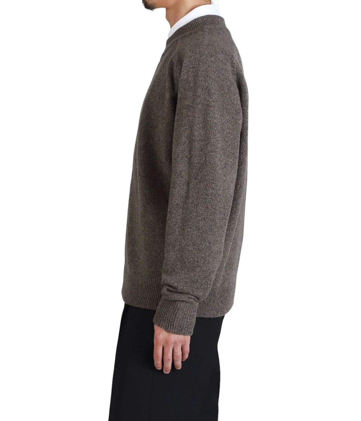 ウールカーディガン ZIP CREW NECK CARDIGAN -LAMS WOOL PLAIN KNITTED- | The CLASIK(ザ