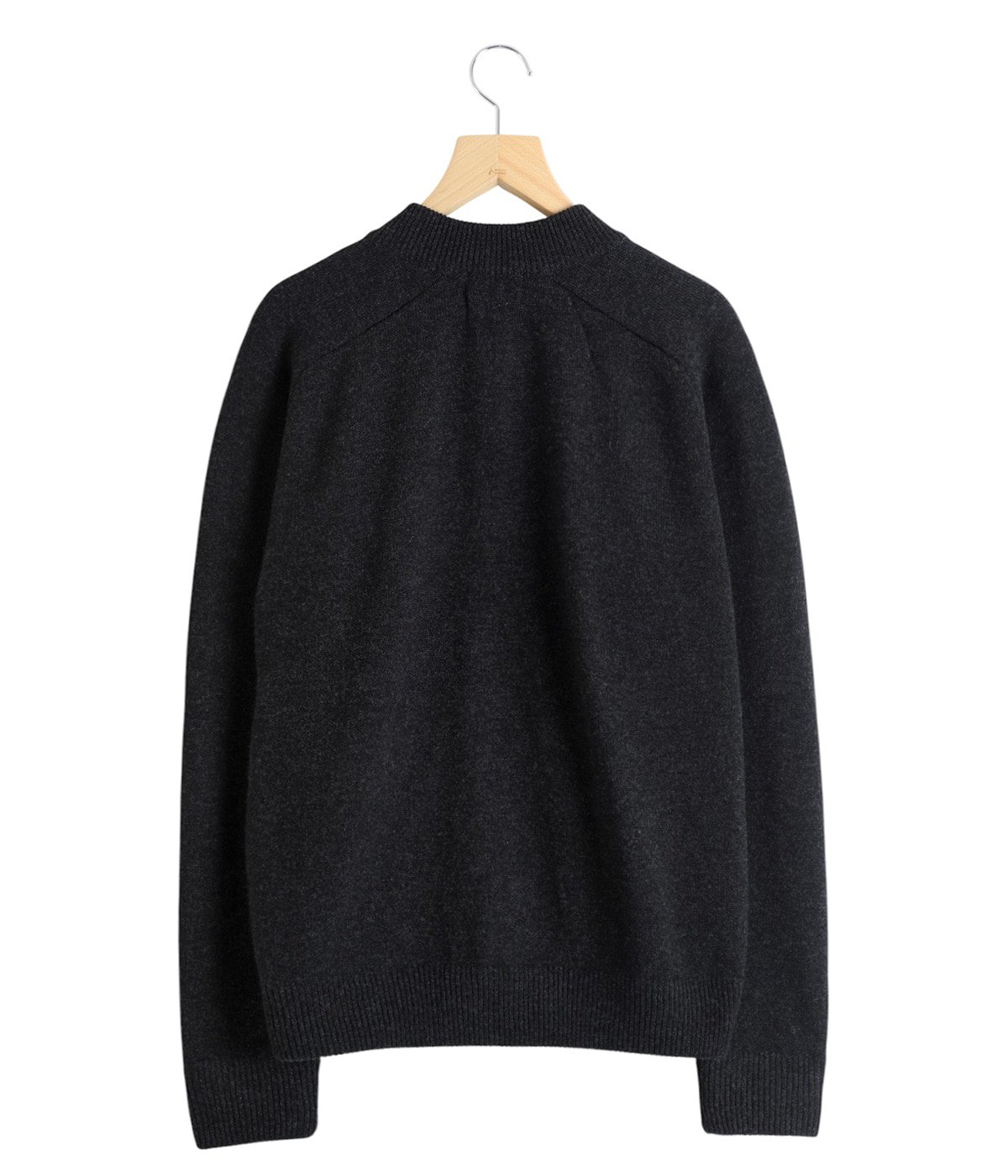 ウールカーディガン ZIP CREW NECK CARDIGAN -LAMS WOOL PLAIN KNITTED- | The CLASIK(ザ
