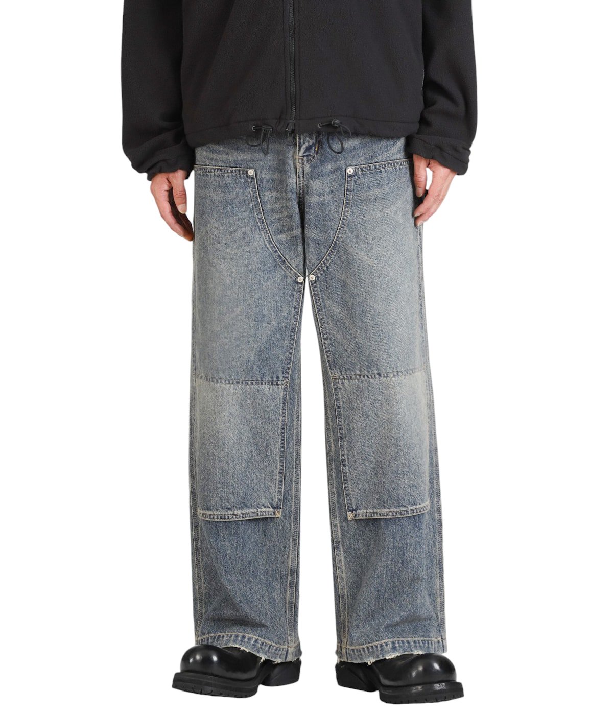 Vintage Washed Painter Denim Wide Pants | DAIRIKU(ダイリク