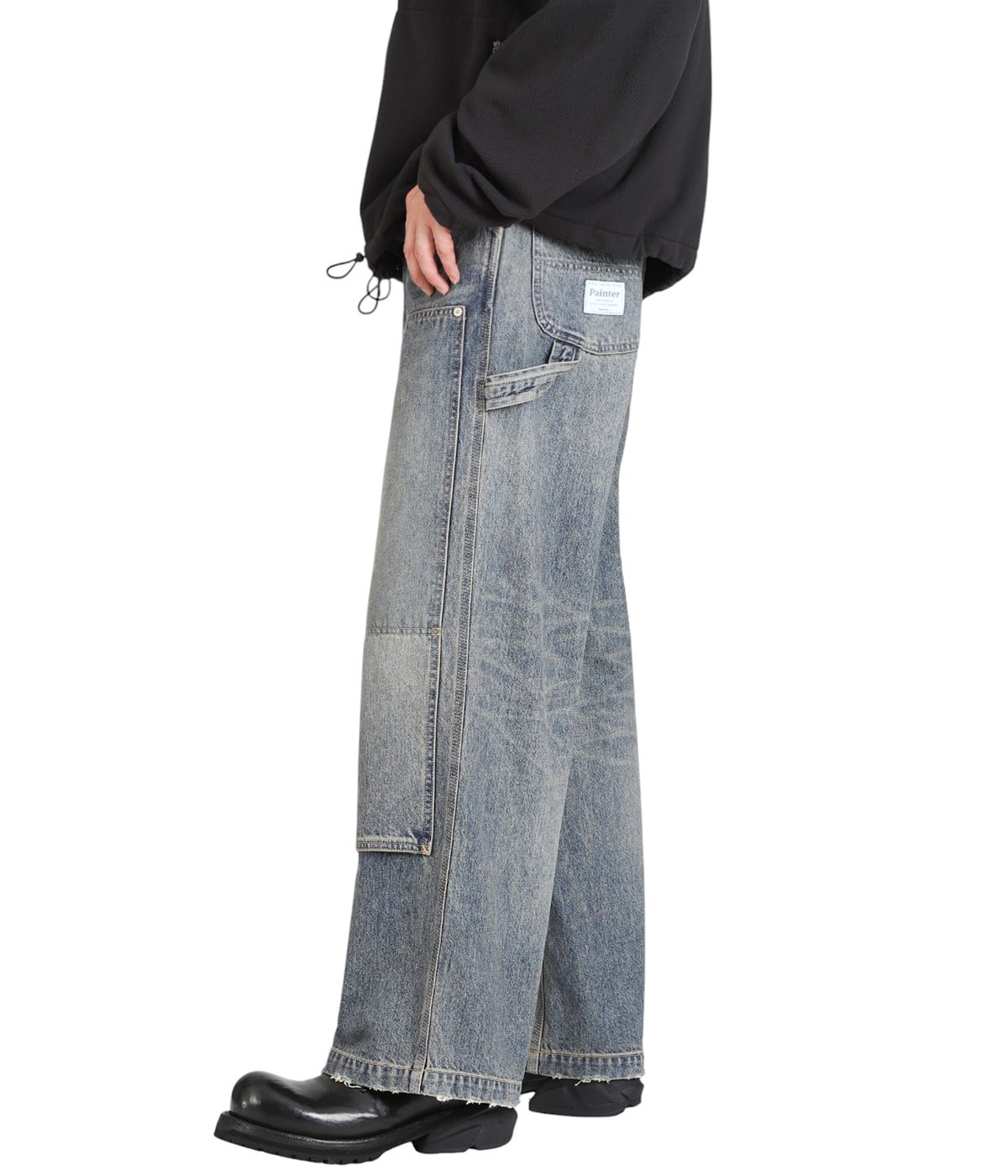 Vintage Washed Painter Denim Wide Pants | DAIRIKU(ダイリク