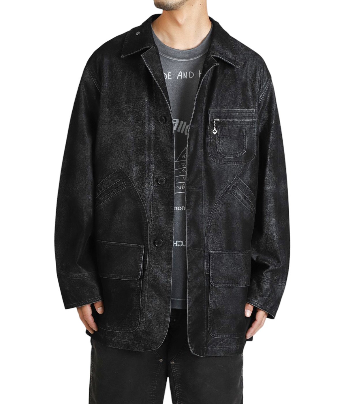 新品 DAIRIKU フェイクレザー ハンティングジャケット ダイリク Artificial Leather Hunting Jacket | DAIRIKU(ダイリク) / アウター