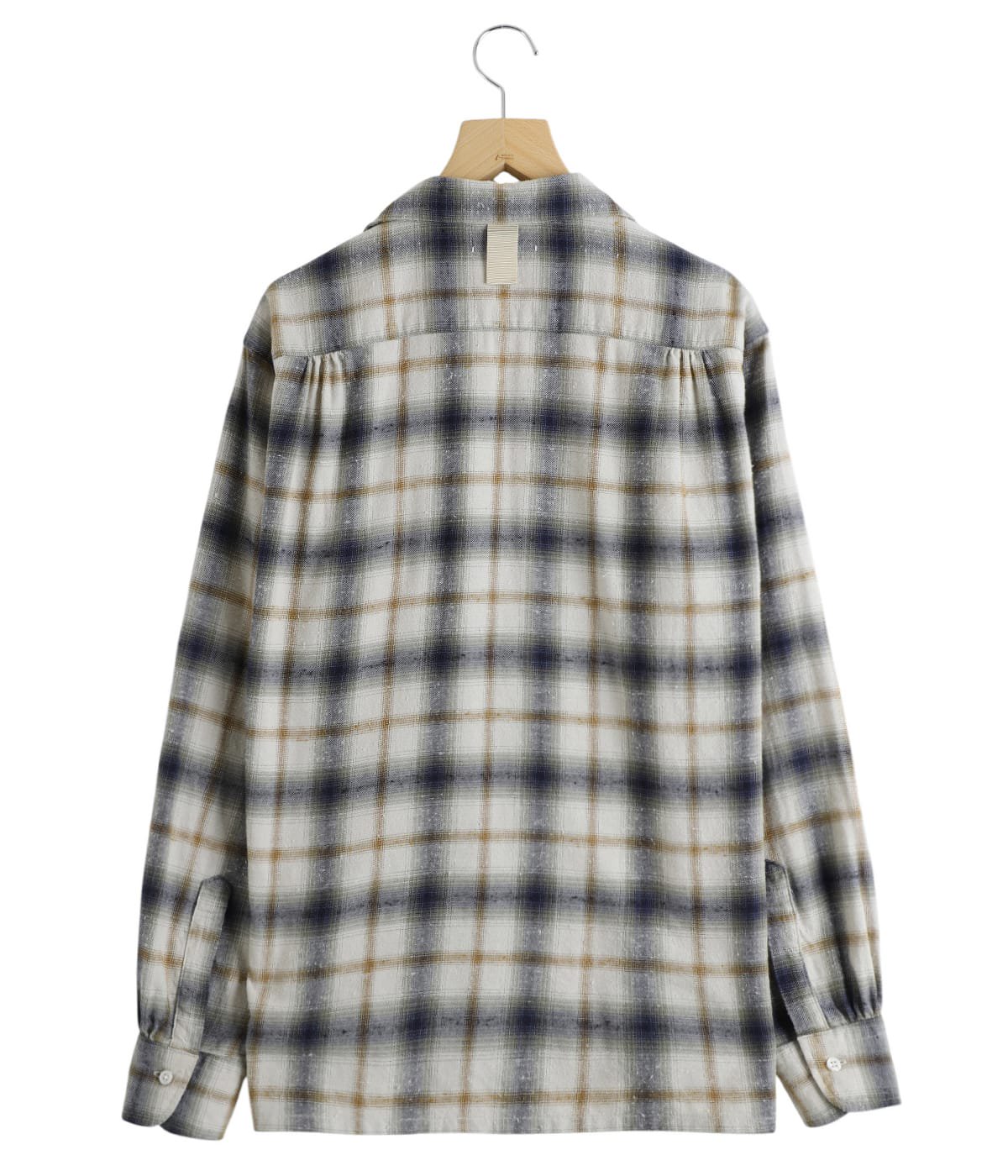 Brushed Nep Check Open Collar Shirts | cantate(カンタータ