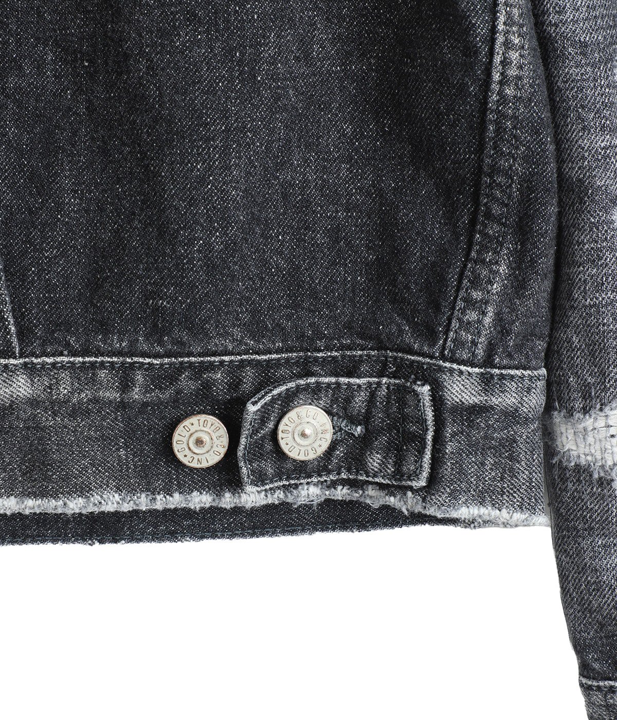 RECYCLED WASTE SUVIN COTTON YARN 14oz DENIM JACKET VINTAGE WASHED