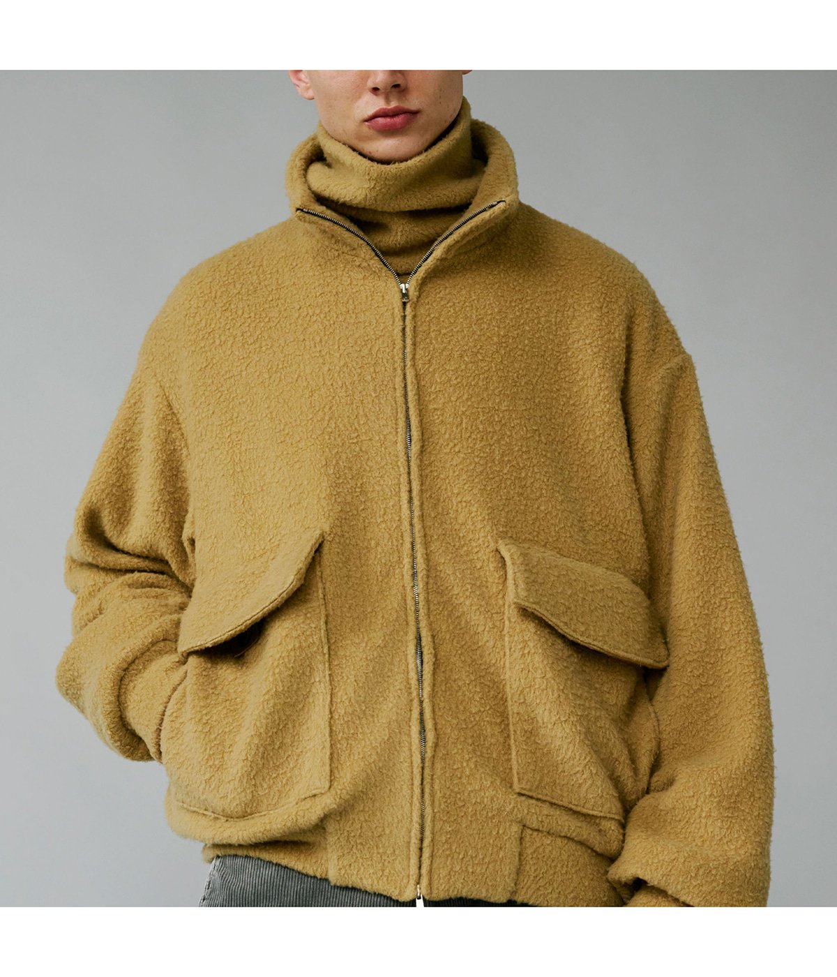 Super 140s WOOL FLEECE TRACK JACKET | GOLD(ゴールド) / アウター