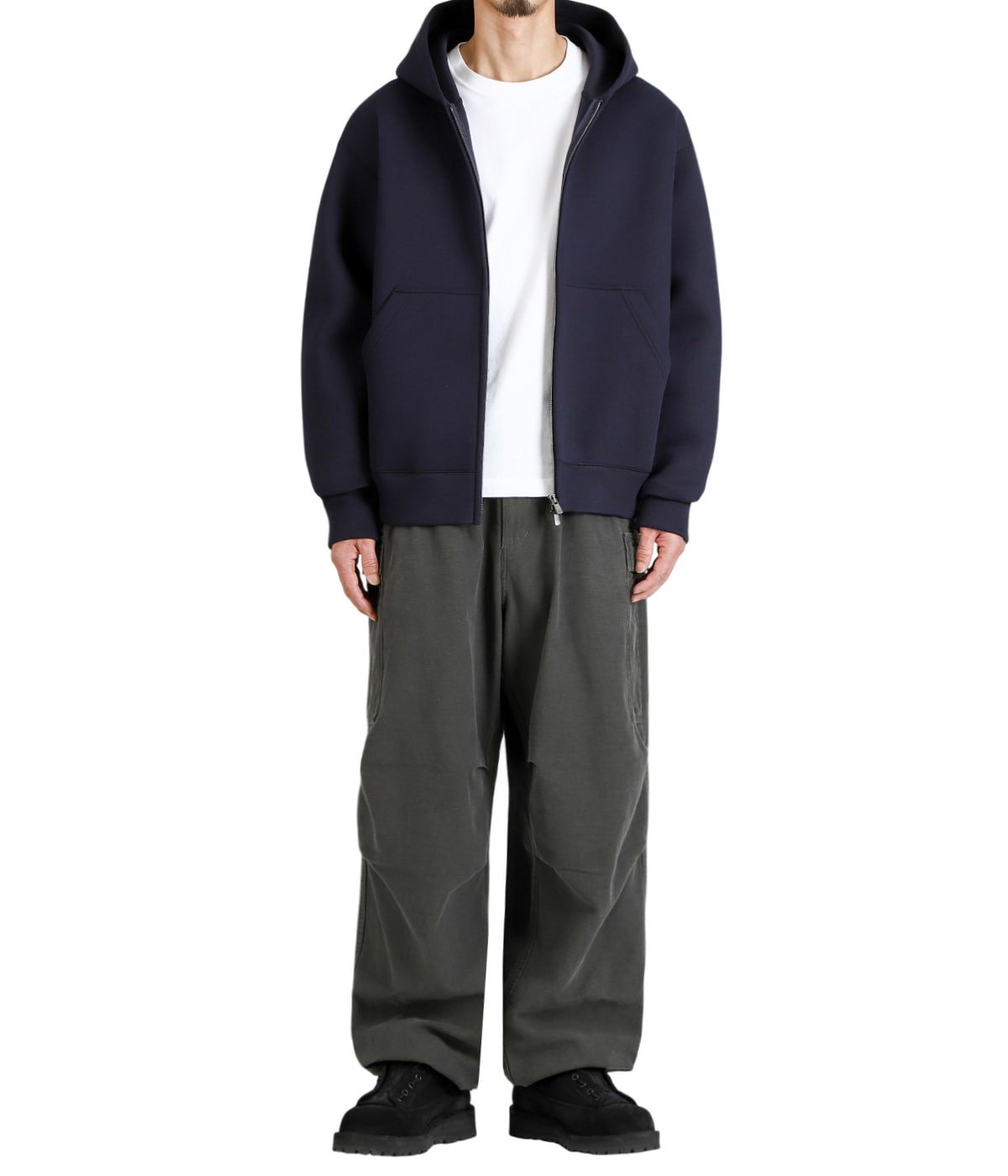 CARDBOARD KNIT ZIP PARKA | GOLD(ゴールド) / トップス パーカー