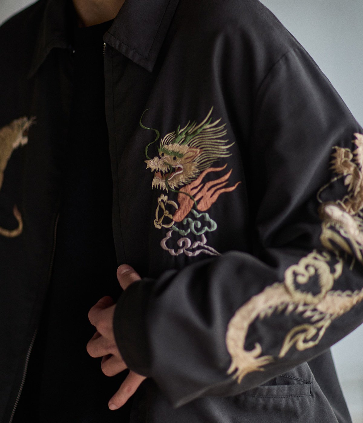 別注 SOUVENIR JACKET AGED MODEL JAPAN MAP | GOLD(ゴールド