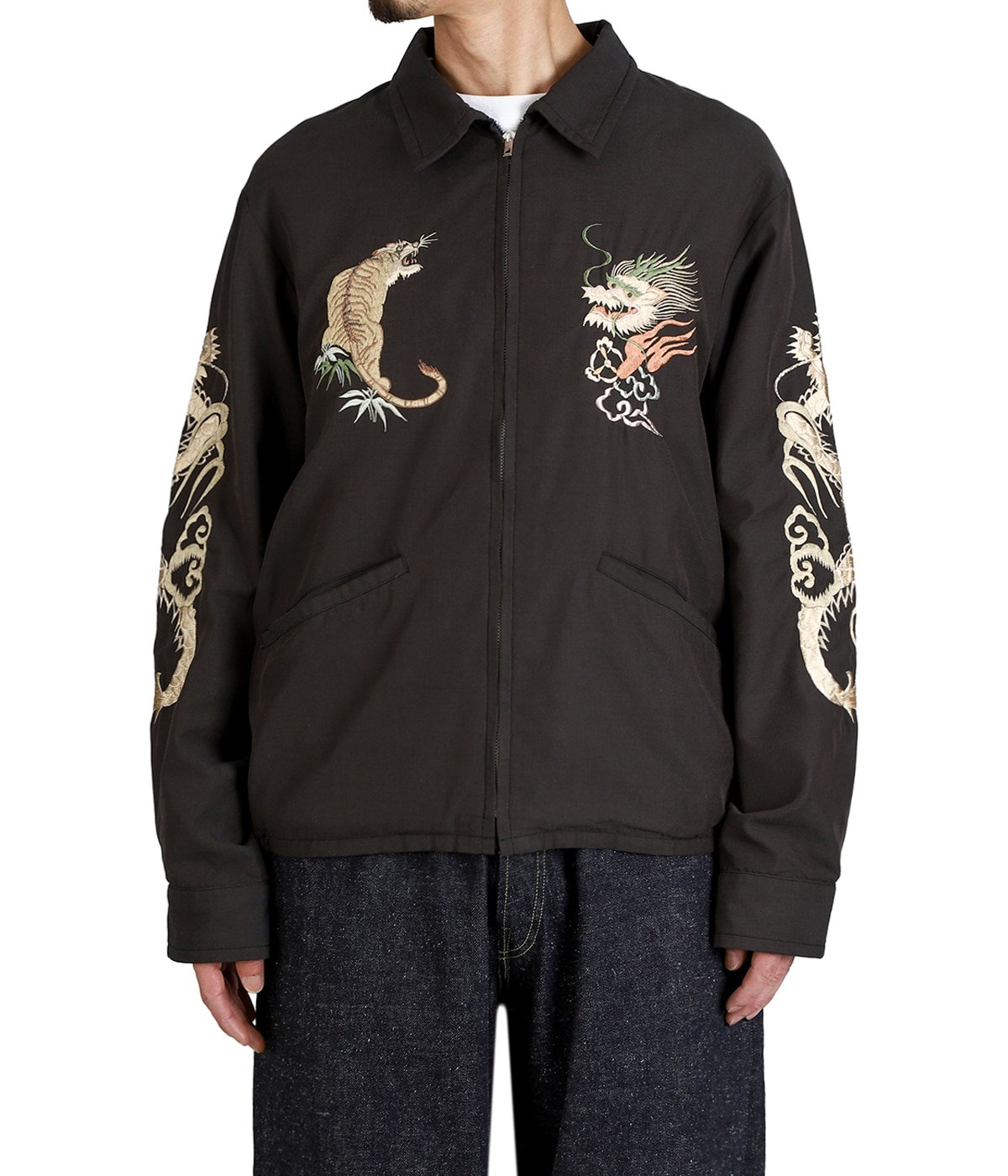 別注 SOUVENIR JACKET AGED MODEL JAPAN MAP | GOLD(ゴールド