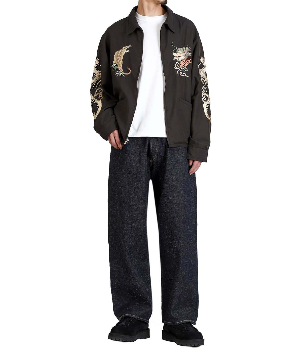 別注 SOUVENIR JACKET AGED MODEL JAPAN MAP | GOLD(ゴールド