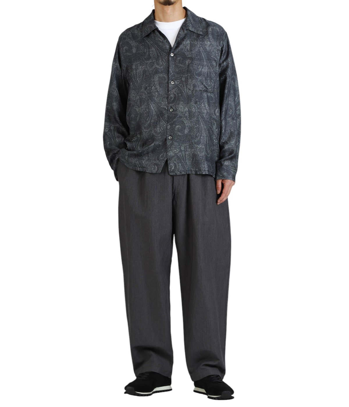 専用ページ PAISLEY PATTERN SILK TWILL OPEN SHIRT | GOLD(ゴールド) / トップス