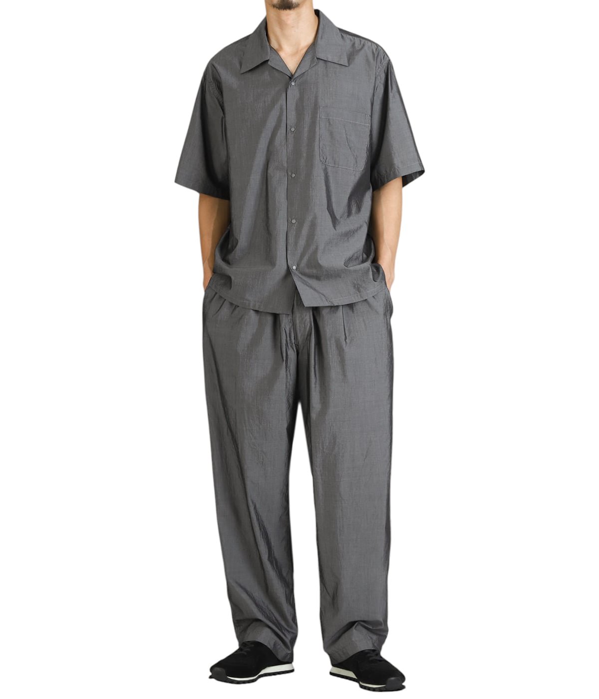 COTTON / SILK CHAMBRAY SNAP SHIRT | GOLD(ゴールド) / トップス 半袖