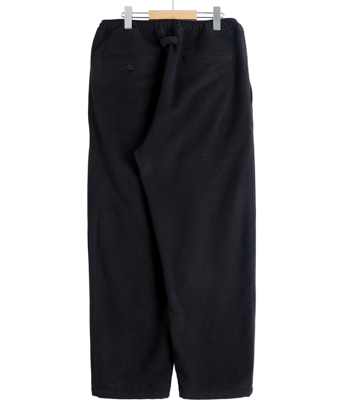 Super 160s WOOL HERRINGBONE MOSSER 1TUCK EASY PANTS | GOLD