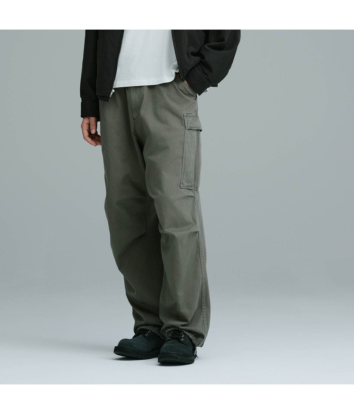 LIGHT BACKSATIN EASY CARGO PANTS | GOLD(ゴールド) / パンツ カーゴ