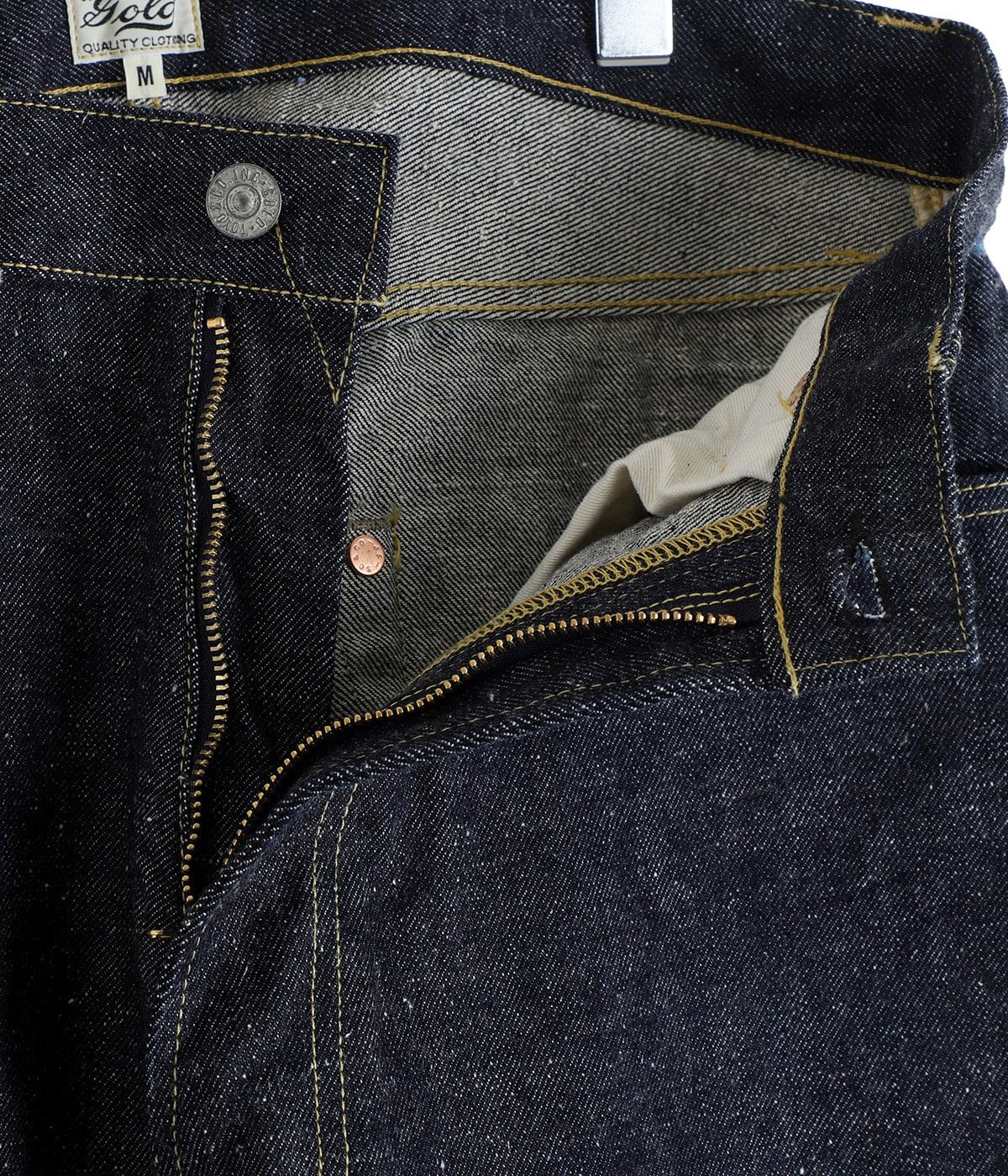 RECYCLED WASTE SUVIN COTTON YARN 14oz DENIM 5POCKET WIDE PANTS