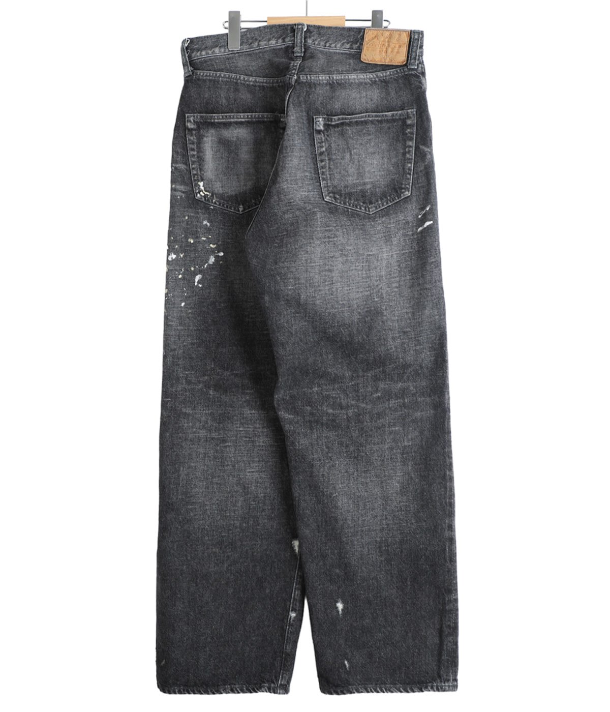RECYCLED WASTE SUVIN COTTON YARN 14oz DENIM 5POCKET WIDE PANTS