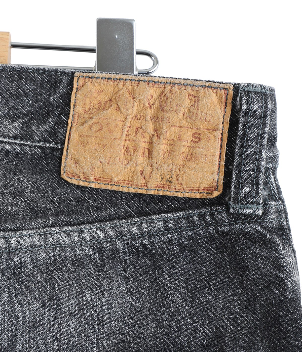 RECYCLED WASTE SUVIN COTTON YARN 14oz DENIM 5POCKET WIDE PANTS