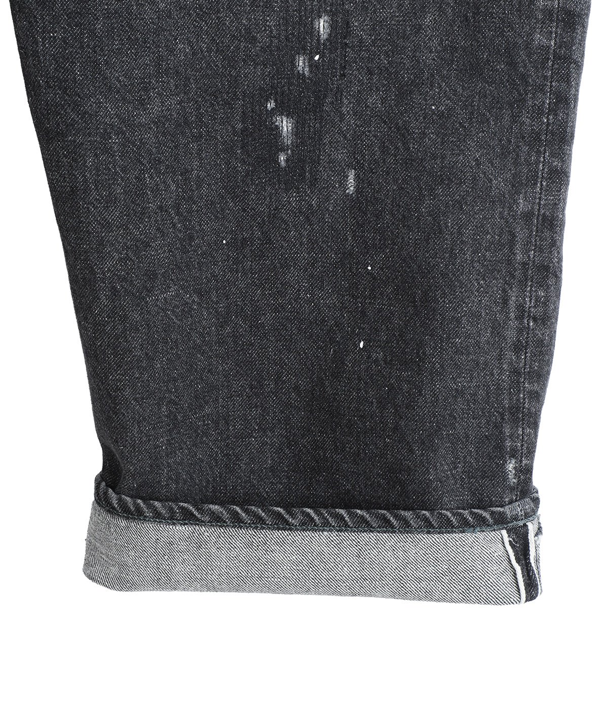 RECYCLED WASTE SUVIN COTTON YARN 14oz DENIM 5POCKET WIDE PANTS