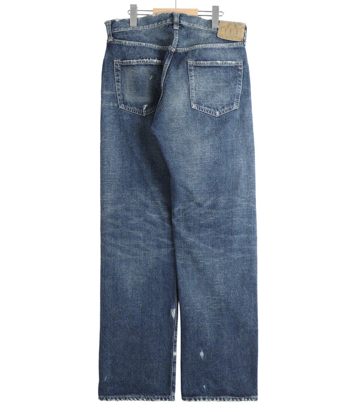 RECYCLED WASTE SUVIN COTTON YARN 14oz DENIM 5POCKET STRAIGHT PANTS