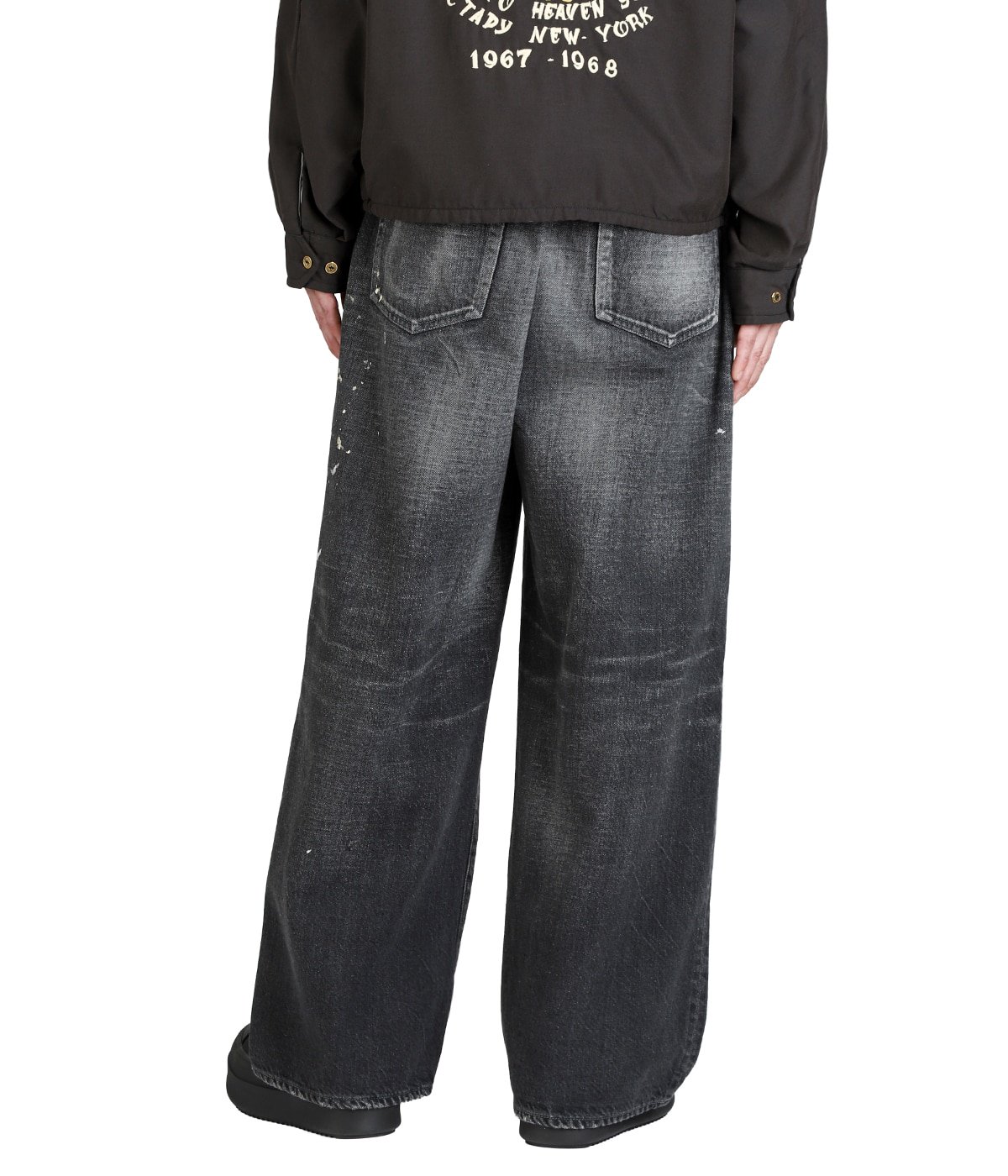 RECYCLED WASTE SUVIN COTTON YARN 11.5oz DENIM 5POCKET BAGGY PANTS