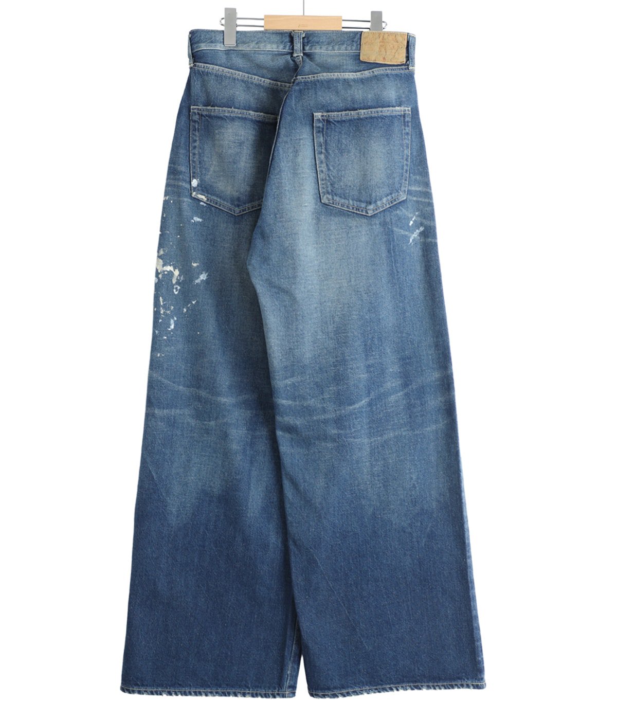 RECYCLED WASTE SUVIN COTTON YARN 11.5oz DENIM 5POCKET BAGGY PANTS