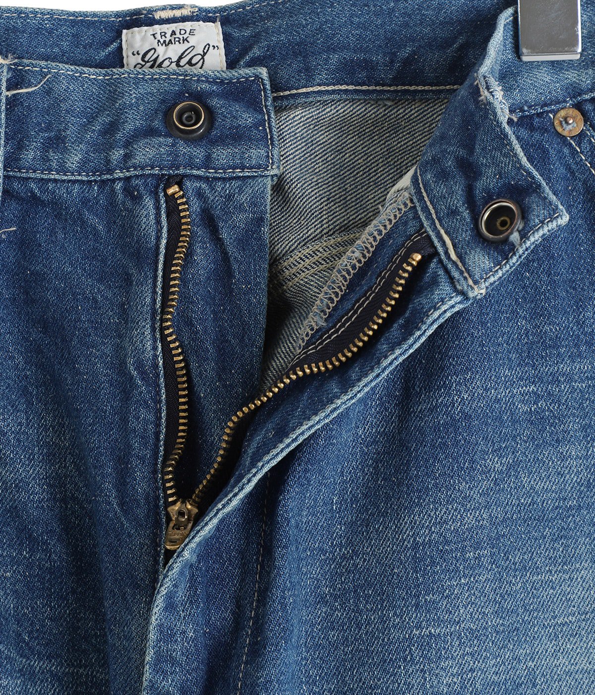 RECYCLED WASTE SUVIN COTTON YARN 11.5oz DENIM DOUBLE KNEE PAINTER 