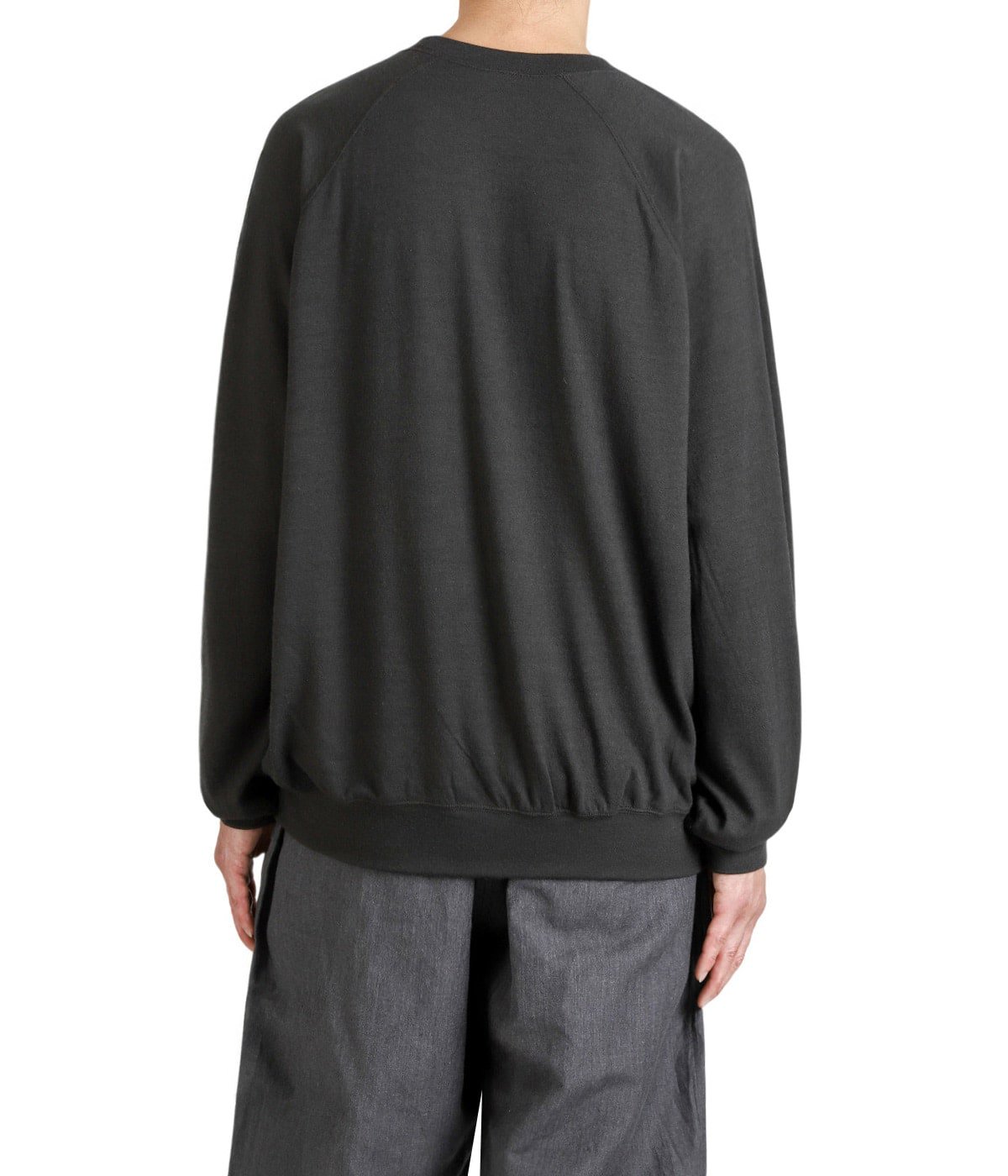Super 140s WASHBLE WOOL RAGLAN CREW NECK SHIRT | GOLD(ゴールド
