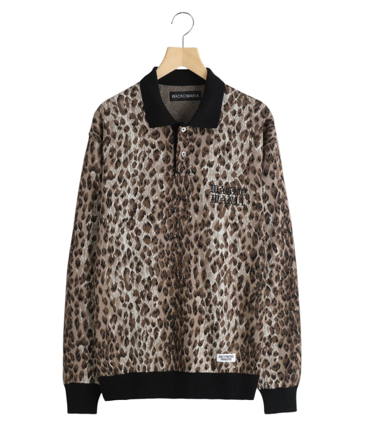 LEOPARD KNIT POLO SHIRT | WACKO MARIA(ワコマリア) / トップス