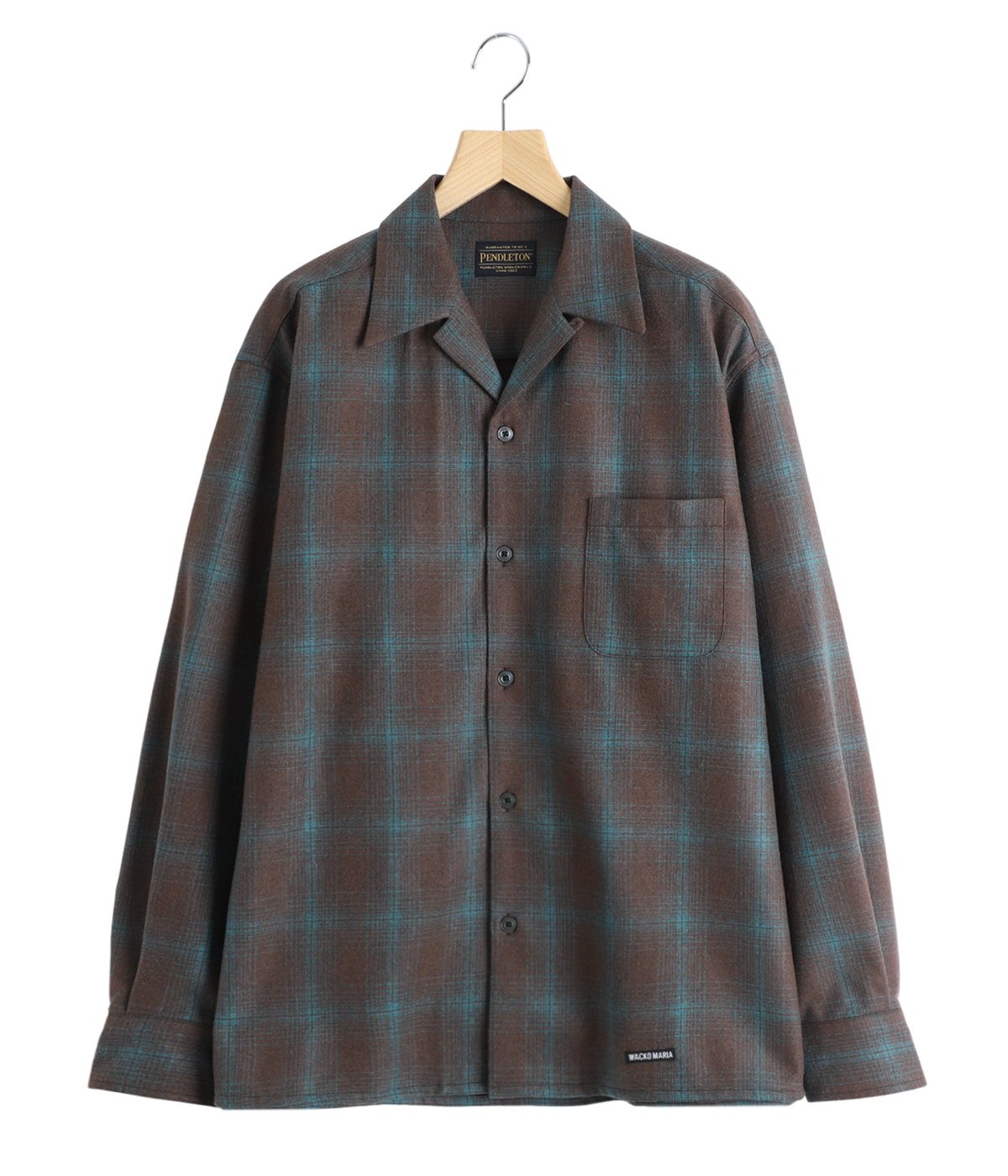 トップス WACKOMARIA PENDLETON OMBRE CHECK SHIRT WOOL OMBRE CHECK OPEN COLLAR SHIRT L/S ( TYPE-3 ) | WACKO