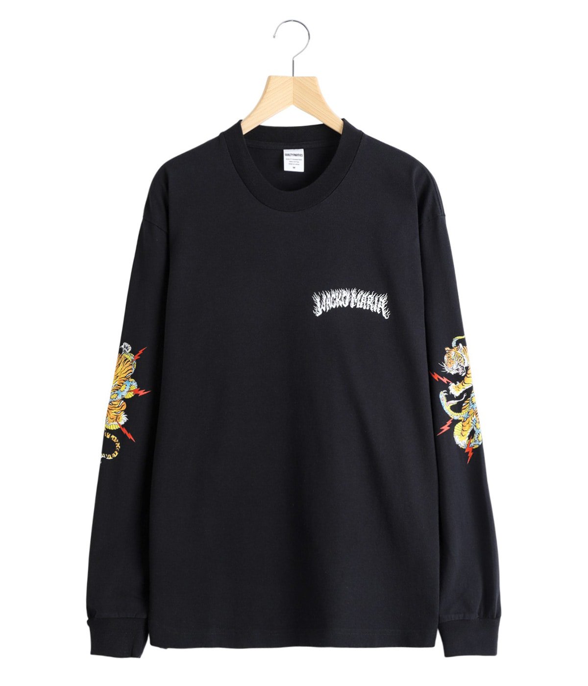 ワコマリア ウォッシュド ヘビー ウエイト クルーネック 長袖 Tシャツ L ワコマリア ウォッシュド ヘビー ウエイト クルーネック 長袖 T