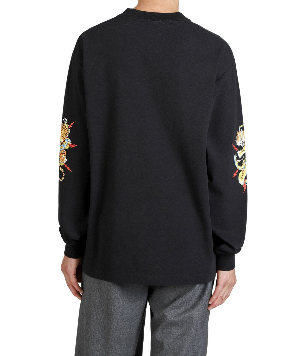 TIM LEHI / WASHED HEAVY WEIGHT CREW NECK LONG SLEEVE T-SHIRT