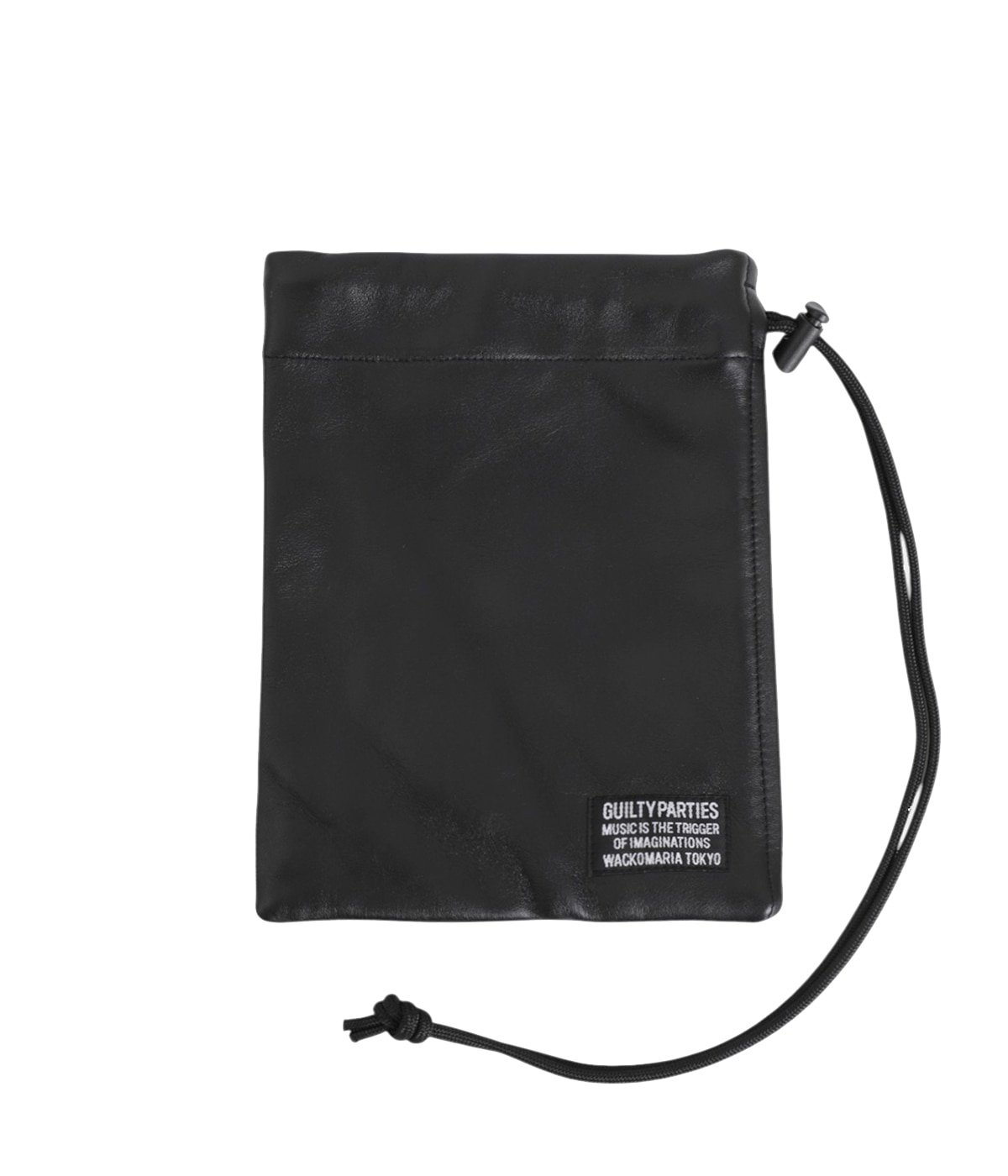 バッグ WACKO MARIA SHOULDER POUCH / BLACK WACKO MARIA(ワコマリア)｜LEATHER SHOULDER POUCH｜正規通販