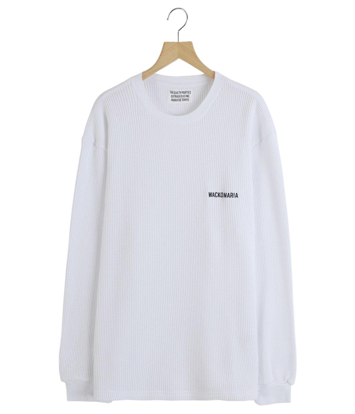WACKOMARIA ワコマリア 長袖 カットソー ホワイト WACKO MARIA(ワコマリア) ”DISCO DEVIL”CREW NECK LONG SLEEVE T