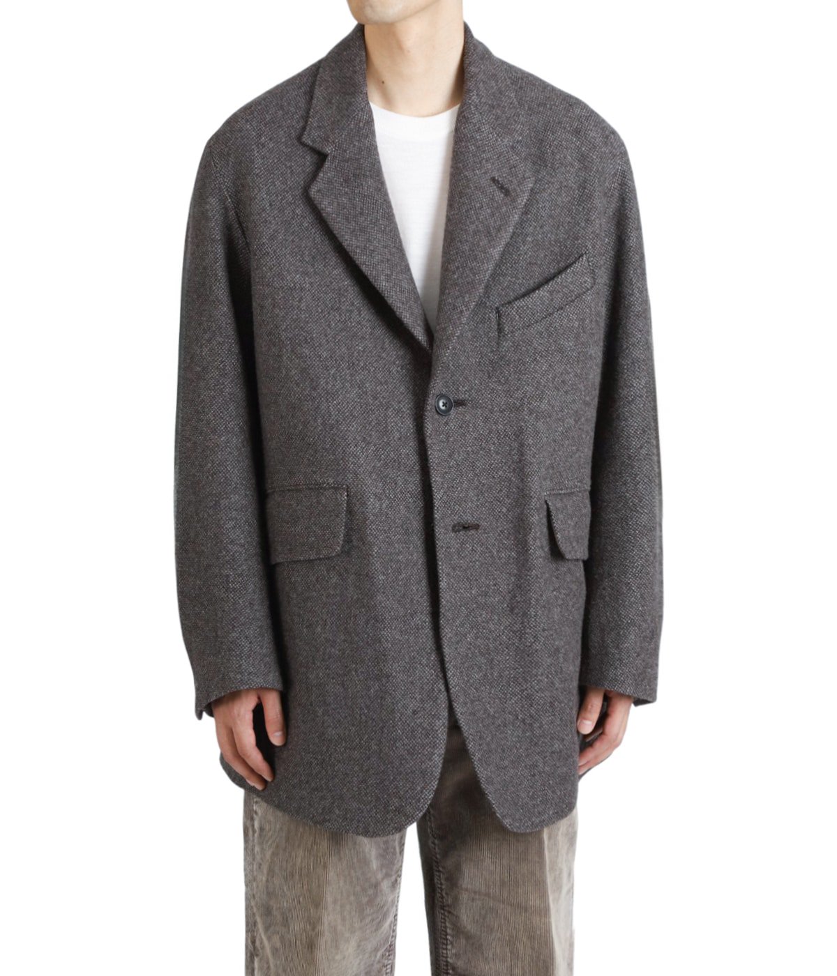 WOOL LIGHT TWEED - OVER JACKET | URU(ウル) / アウター スーツ