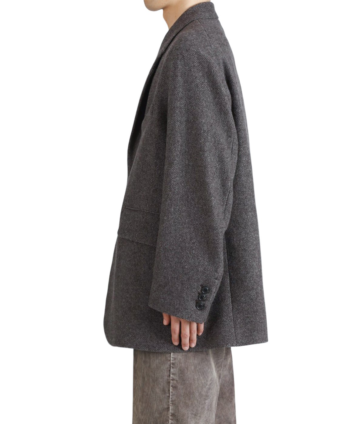 WOOL LIGHT TWEED - OVER JACKET | URU(ウル) / アウター スーツ