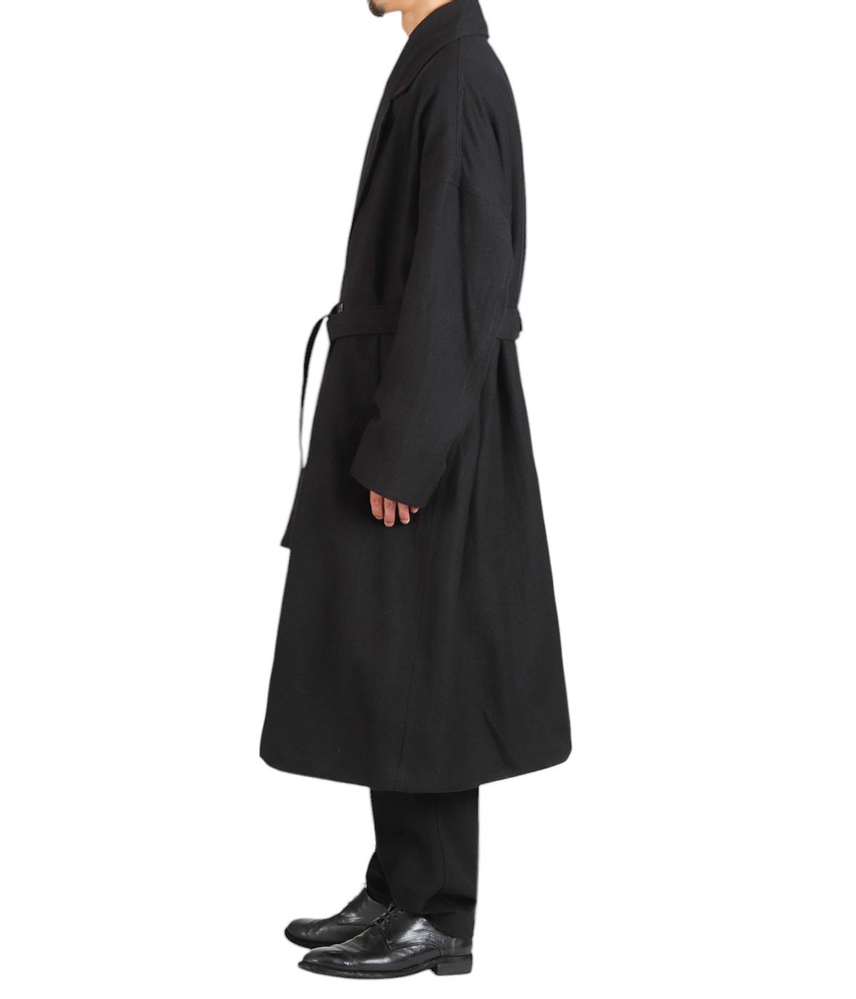 CASEY CASEY ブラック ウールコート GREAT COAT | CASEY CASEY(ケイシー ケイシー) / アウター