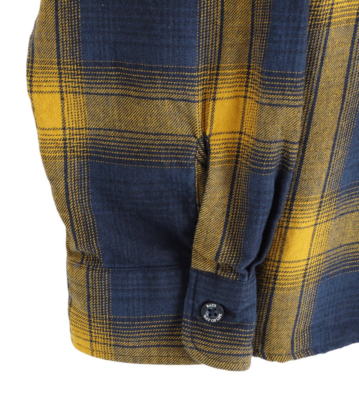 COTTON LINEN CHECK SHIRT | RATS(ラッツ) / トップス 長袖 COTTON LINEN CHECK SHIRT | RATS(ラッツ) / トップス 長袖
