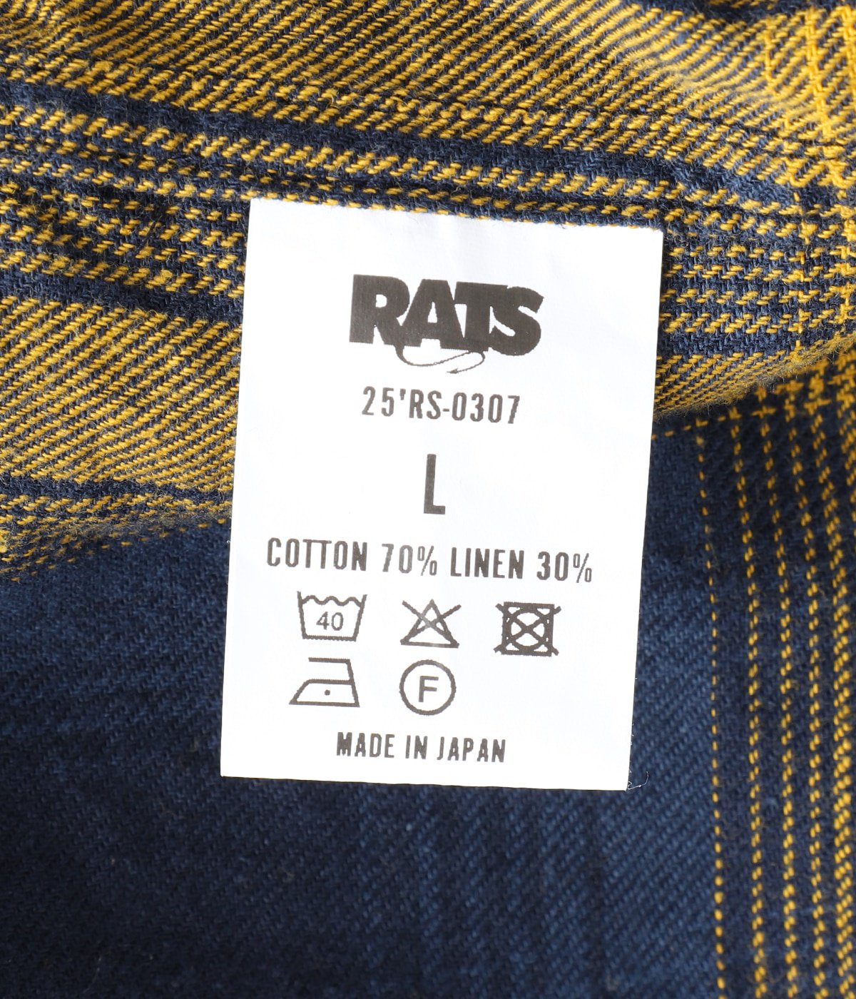 COTTON LINEN CHECK SHIRT | RATS(ラッツ) / トップス 長袖
