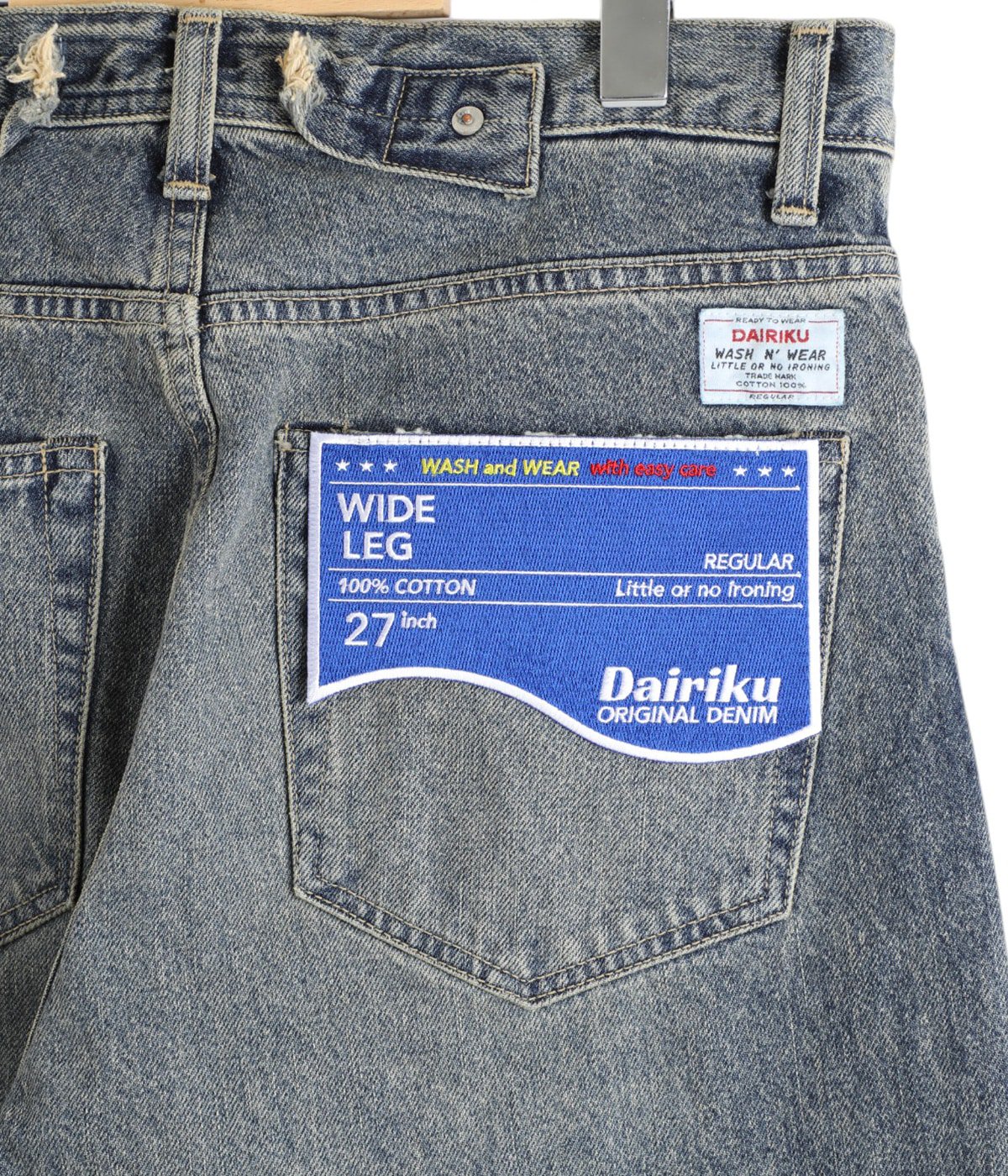 【25SS】DAIRIKU Wide Vintage Denim Pants 青 DAIRIKU/