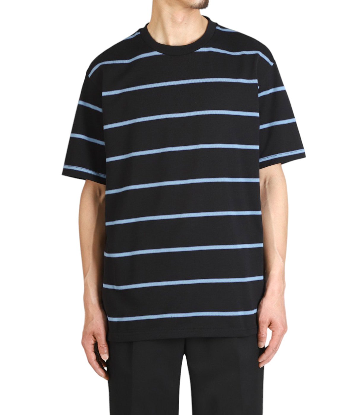 STRIPED CREW NECK T-SHIRT ( TYPE-1 ) | WACKO MARIA
