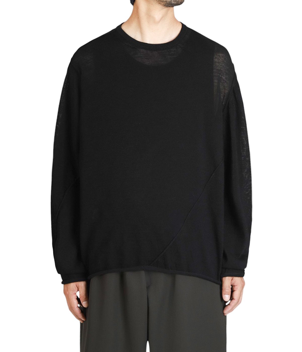 kolor カラー　23scm-n02302　ニット　黒　サイズ1 kolor カラー 23scm-n02302 ニット 黒 サイズ1