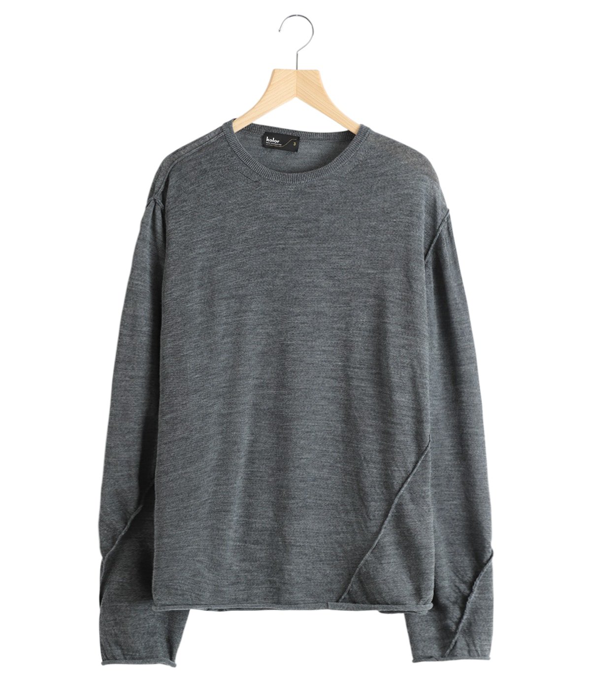 kolor カラー　23scm-n02302　ニット　黒　サイズ1 kolor カラー 23scm-n02302 ニット 黒 サイズ1 kolor カラー