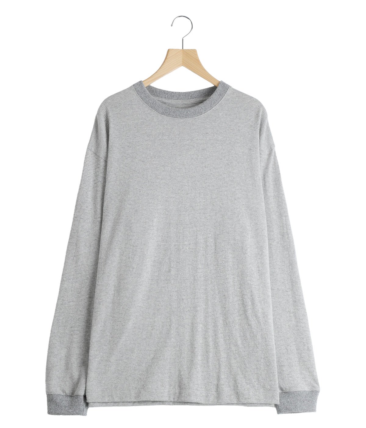 新品 crepuscule クルーネック リネンニット カットソー グレー 1 Border L/S Cutsew | crepuscule(クレプスキュール) / トップス