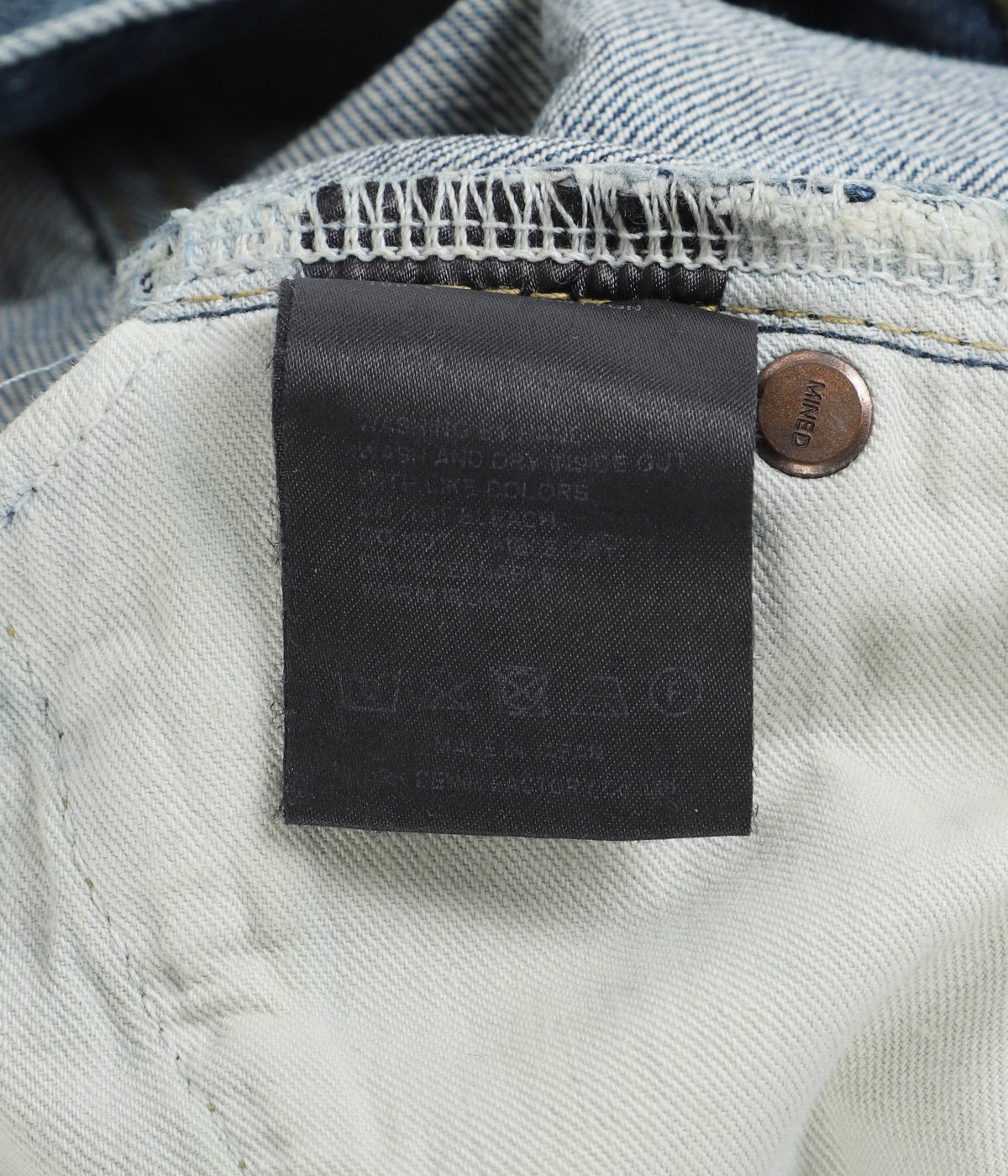 S.Wide Straight Cropped 5pocket USD | MINEDENIM(マインデニム