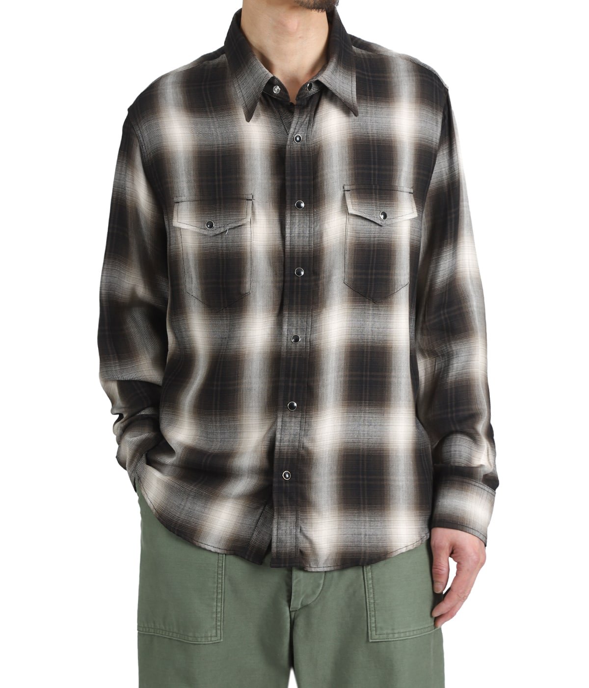 R.Plaid Western SH | MINEDENIM(マインデニム) / トップス 長袖シャツ