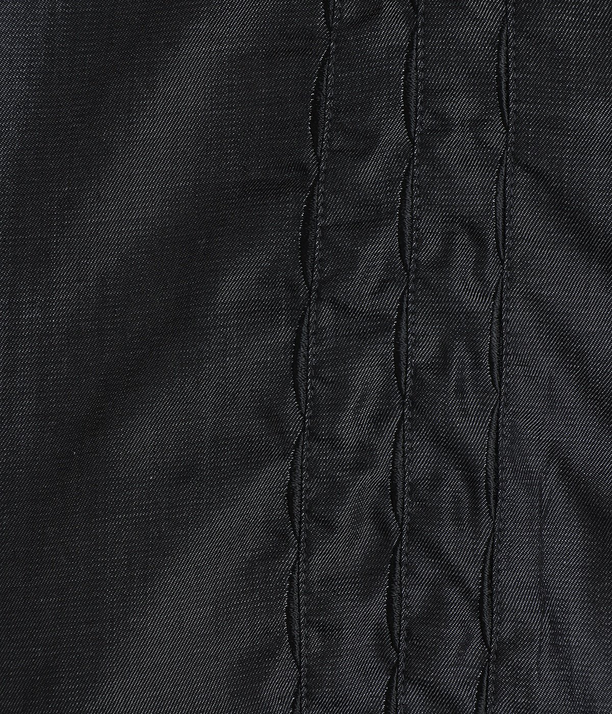 Cu.Denim Wave embroidery S.S SH | MINEDENIM(マインデニム