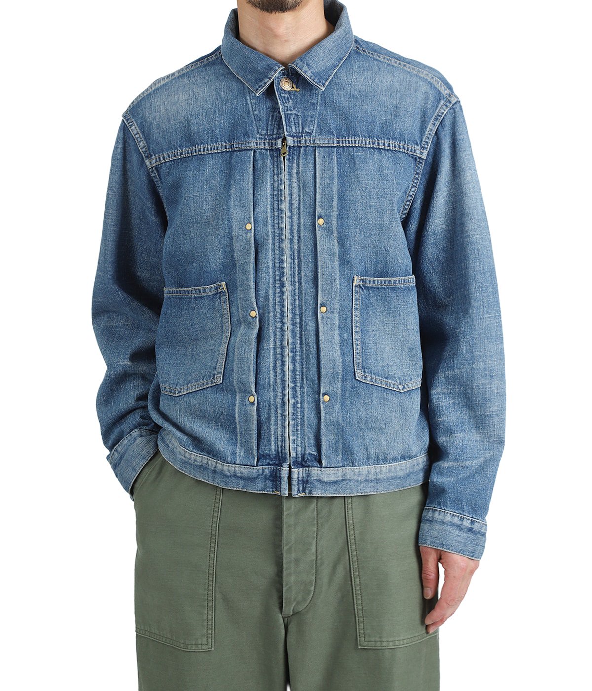 Grainy Denim Zipup GJKT | MINEDENIM(マインデニム) / アウター