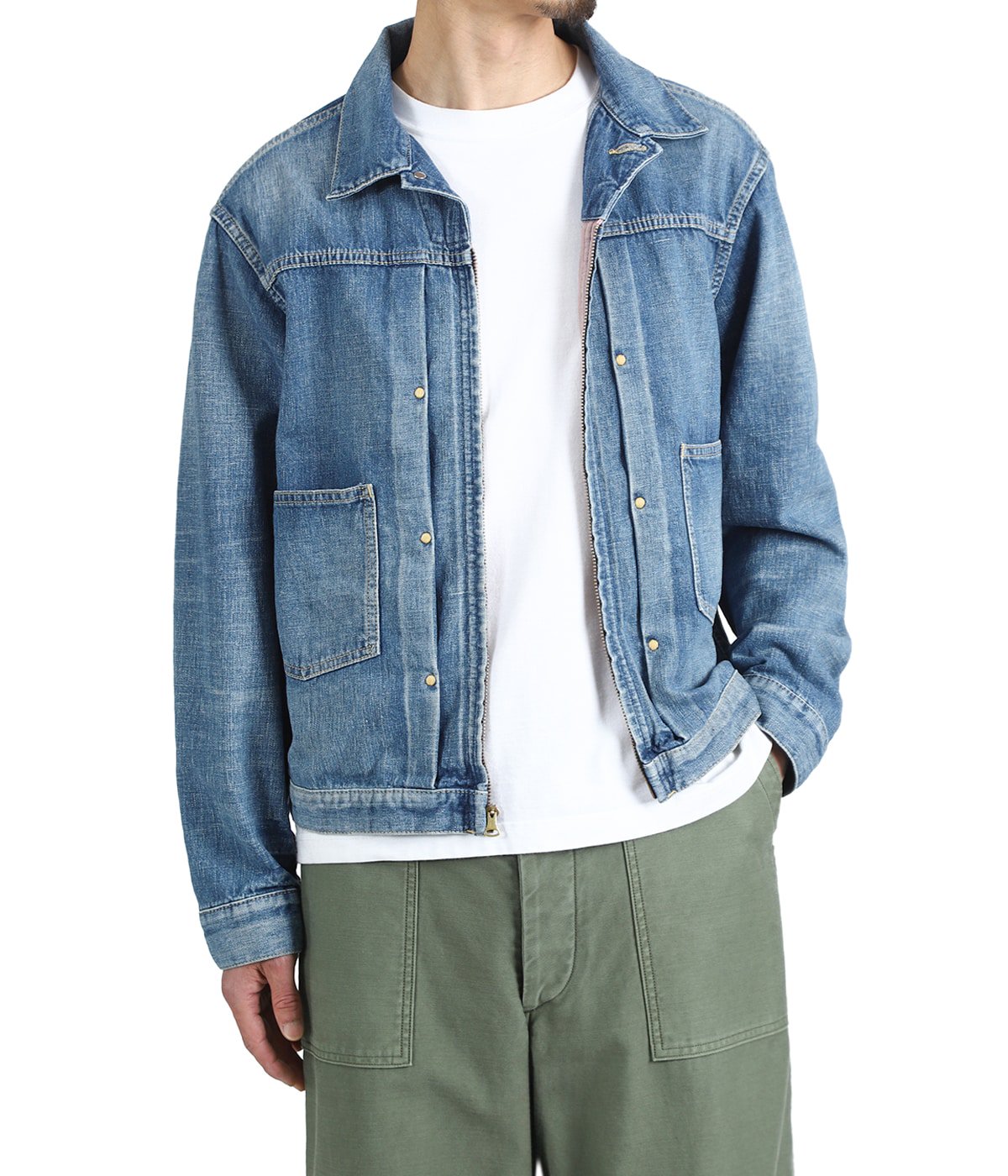 Grainy Denim Zipup GJKT | MINEDENIM(マインデニム) / アウター