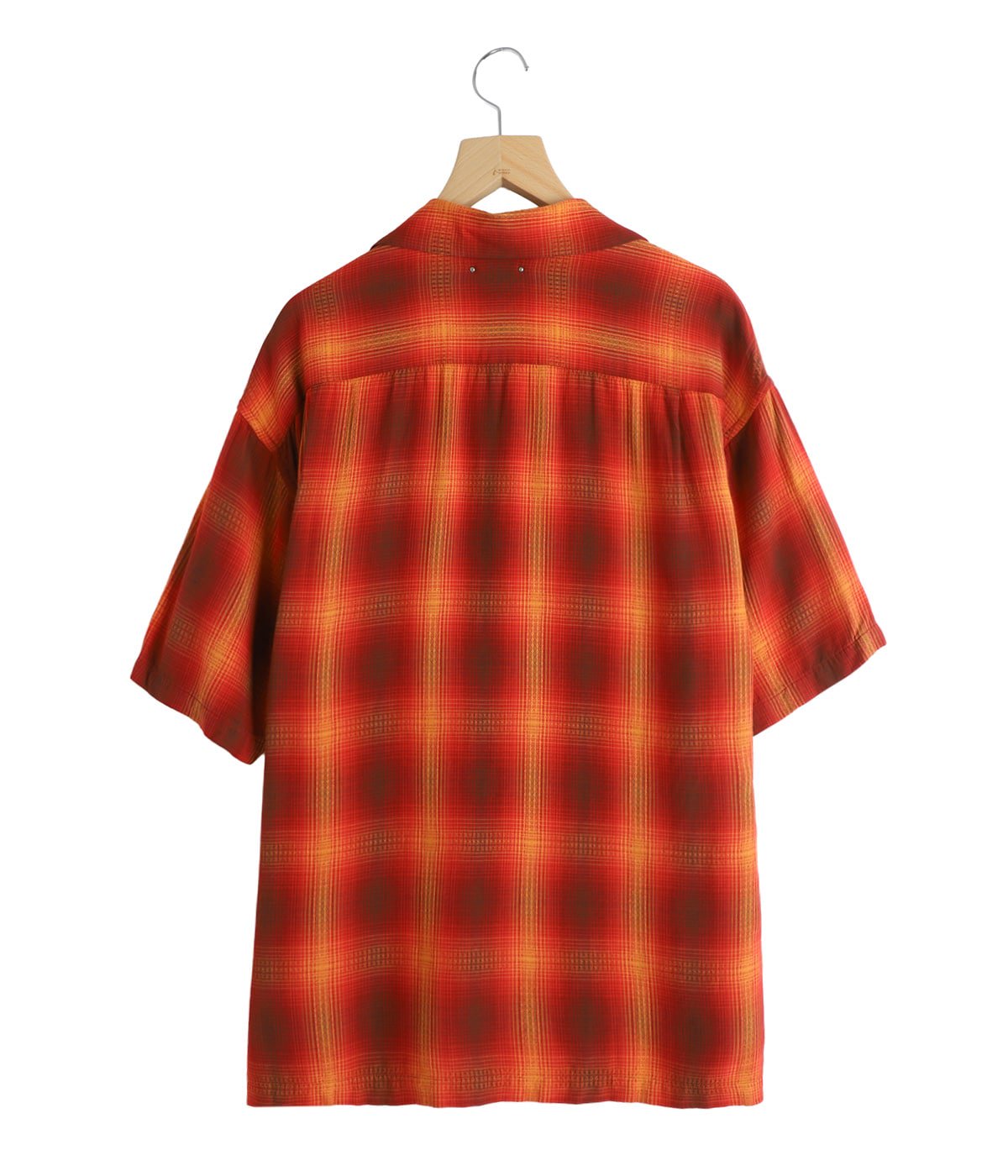 トップス MINEDENIM Dobby Plaid S.S Open Collar SH Rayon Dobby Plaid S.S Open Collar SH | MINEDENIM(マインデニム