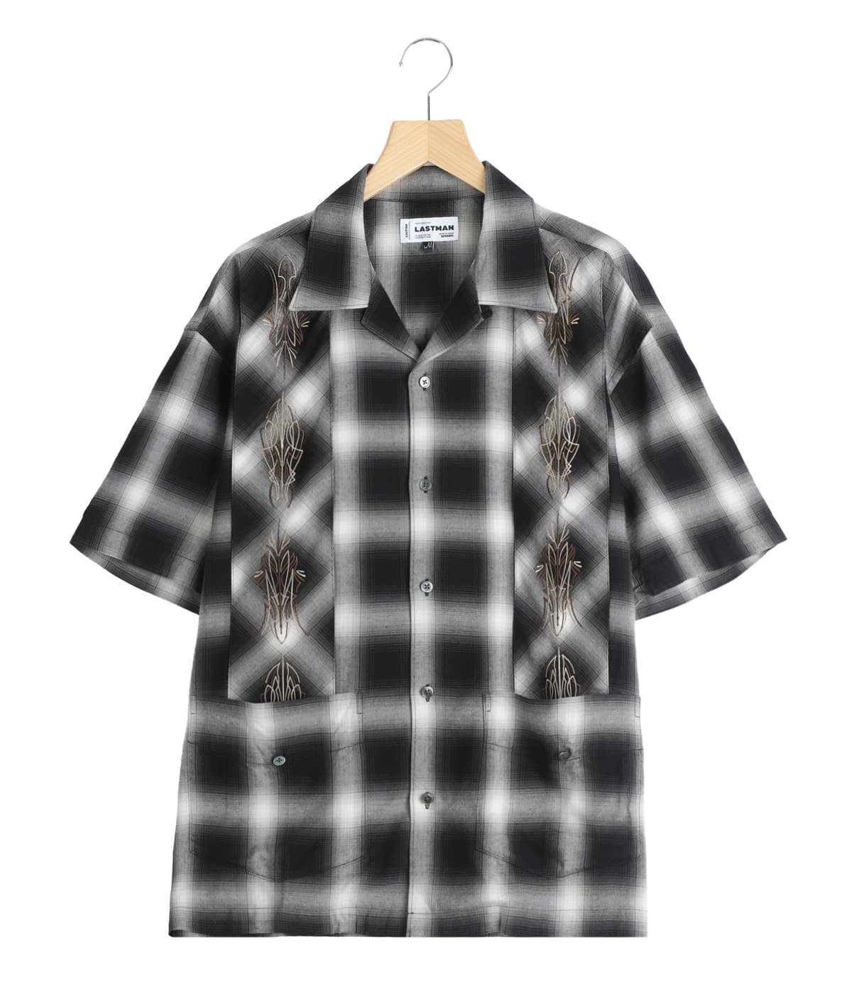 OMBRE PLAID CURBAN SHIRTS SS | LASTMAN(ラストマン) / トップス 半袖 